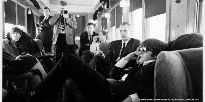 On a train between Washington DC and New York, 1963